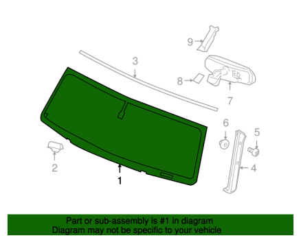 25913255 GM (WINDSHIELD ASM)