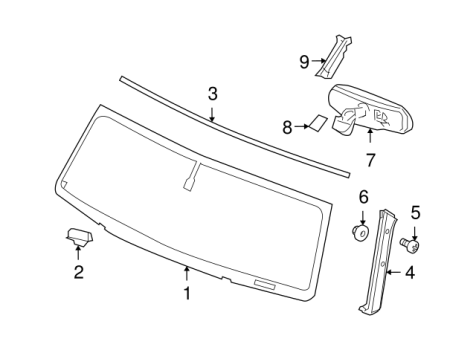 25913255 GM (WINDSHIELD ASM)