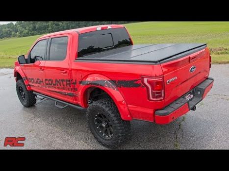 45309550A Rough Country (HARD FOLDING BED COVER | 5.5 FT BED | RAM 1500 2WD/4WD)