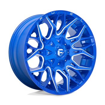 D77022009847 Fuel (Wheel Fuel D770 Twitch 22X10 6X135 6X139.7 -18 mm Anodized Blue Milled)