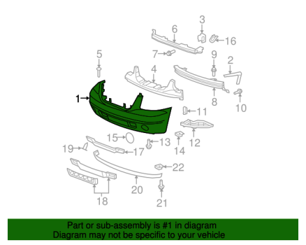 25890766 GM (BUMPER COVER)