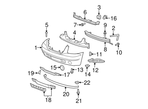 25890766 GM (BUMPER COVER)