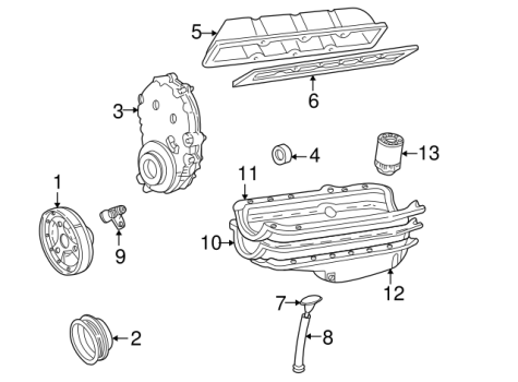 12558343 GM (ENGINE TIMING COVER)