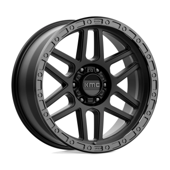 KM54429068700 KMC Wheels (Mesa 20X9 in Satin Black W/ Gloss Black Lip - 6X5.5 Bolt, 0 Offset)