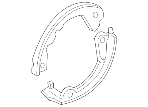 FR3Z2648A Ford (Rear Park Brake Shoes)