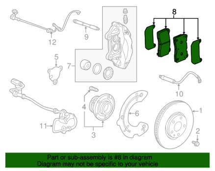 25940447 GM (Front Brake Pad Kit)