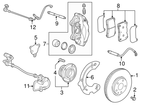 25940447 GM (Front Brake Pad Kit)