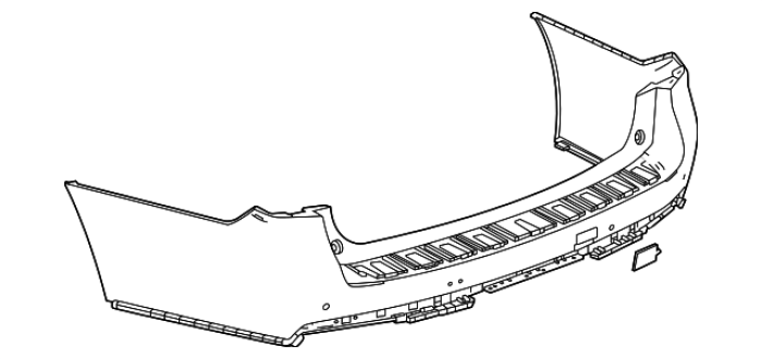 87814042 GM (REAR UPPER BUMPER COVER)