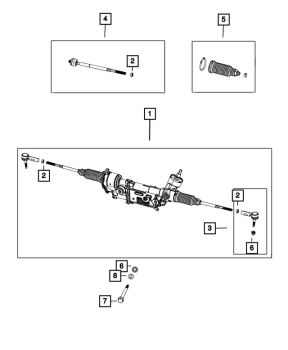 68585103AA Mopar (RACK AND PINION GEAR)