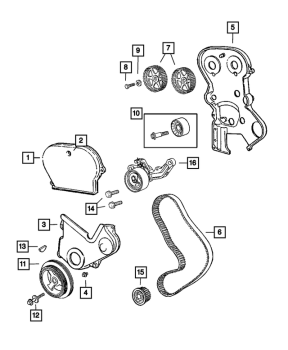 4621844 Mopar (BELT TIMING)