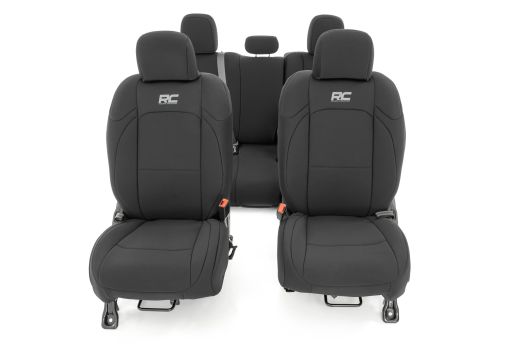 91034 Rough Country (SEAT COVERS | FRONT AND RR NO CUP HOLDER | JEEP GLADIATOR JT (20-22))