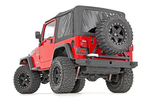 10592A Rough Country (JEEP CLASSIC FULL WIDTH REAR BUMPER W/TIRE CARRIER (87-06 WRANGLER YJ/TJ))