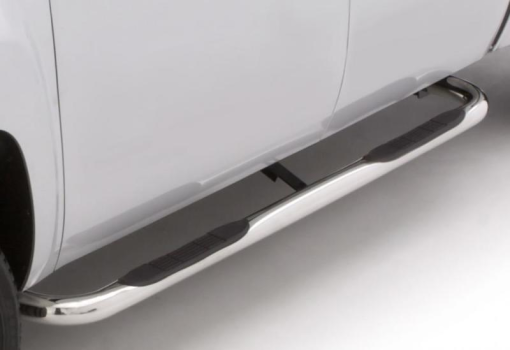 22673783 Lund International (3 Inch Round Bent Nerf Bar - Polished Stainless)