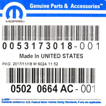 5020664AD Mopar (APPLIQUE B-PILLAR RH)