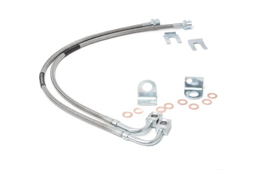 89708 Rough Country (BRAKE LINES | STAINLESS | REAR | 4-6 INCH LIFT | JEEP WRANGLER JK (07-18))