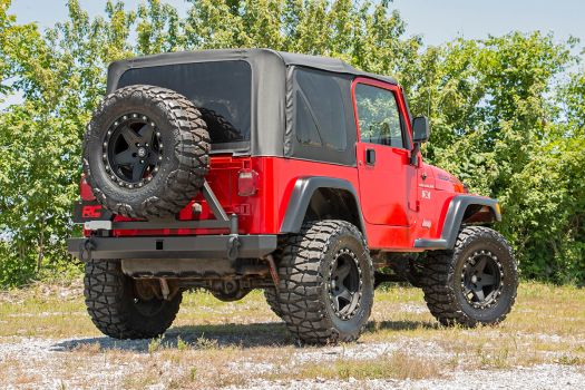 10592A Rough Country (JEEP CLASSIC FULL WIDTH REAR BUMPER W/TIRE CARRIER (87-06 WRANGLER YJ/TJ))