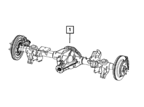 68272077AL Mopar (REAR COMPLETE AXLE ASSEMBLY)