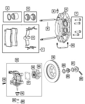 5093291AB Mopar (BRAKE PAD)