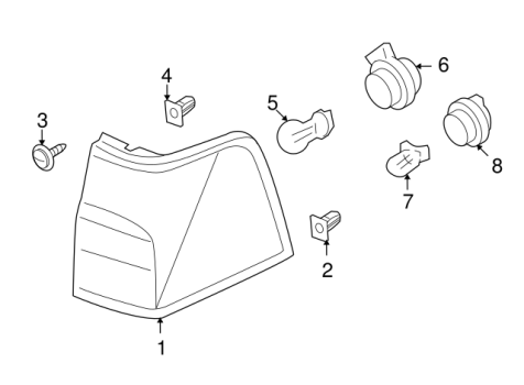 FL7Z13405C Ford (LAMP ASY - REAR)