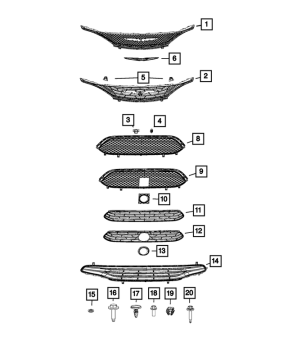 68258852AC Mopar (GRILLE)