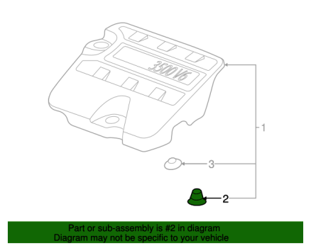12594875 GM (GROMMET-UPR INT MANIF SIG)