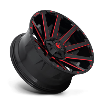 D64322002647 Fuel (Wheel Fuel D643 Contra 22X10 5X114.3 5X127 -18 mm Gloss Black Red Tinted Clear)