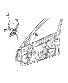 55155842AI Mopar (MIRROR O/S REARVIEW RH)
