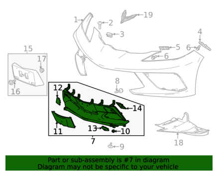 84955022 GM (CARBON FLASH FRONT BUMPER LOWER FASCIA)