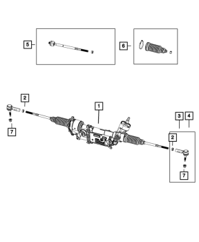 68536635AB Mopar (GEAR, RACK AND PINION)