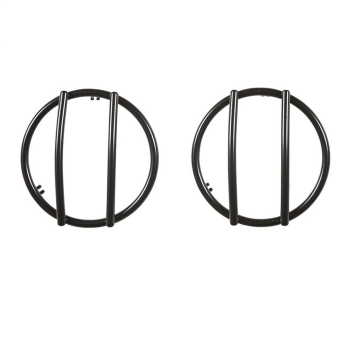 5690 Smittybilt (FRONT EURO TURN SIGNAL GUARDS STEEL BLACK SMITTYBILT)