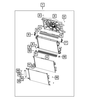 68236868AB Mopar (RADIATOR)