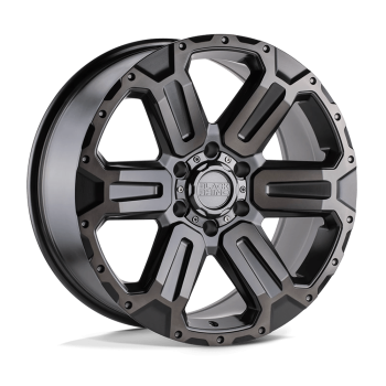 2090WKA406140G12 Black Rhino (Wanaka 20X9 6X139.7 40mm Matte Gunmetal W/ Brushed Face & Gunmetal Tint)