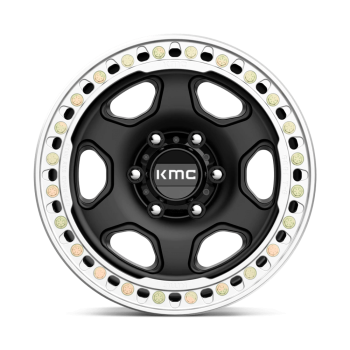 KM23379050738N KMC Wheels (ALLOY WHEEL KM233 HEX SATIN BLACK BEADLOCK KMC)