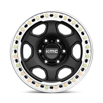 KM23379050738N KMC Wheels (KM233 Hex Beadlock 17X9 5X127 -38 mm Satin Black)