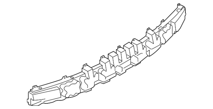 FR3Z17E855B Ford (Bumper Impact Absorber - Rear)