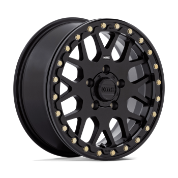 KS23556012738 KMC Wheels (Cerchio KMC Grenade Beadlock Nero satinato 15X6 +38 Offset)