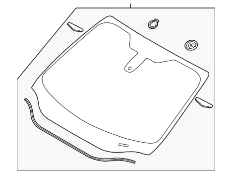 CP9Z5803100D Ford (WINDSHIELD GLASS)