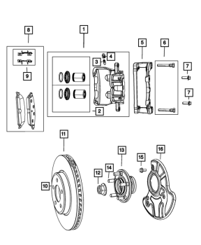 68302651AA Mopar (WHEEL BEARING & HUB)