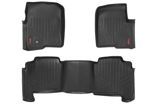 M-50412 Rough Country (HEAVY DUTY FLOOR MATS [FRONT/REAR] - (04-08 FORD F-150 CREW CAB))