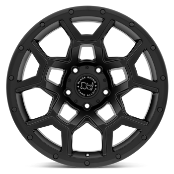 1780VRL355120M76 Black Rhino (Overland 17X8 5X120 35mm Matte Black)