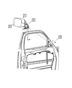55157188AI Mopar (REAR VIEW MIRROR)