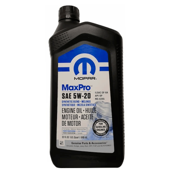 68518202AA Mopar (Olio motore 5W20 MaxPro Syntetich Blend Mopar 946ml)