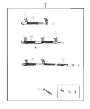 68044463AC Mopar (END CAP, SIDE STEP)