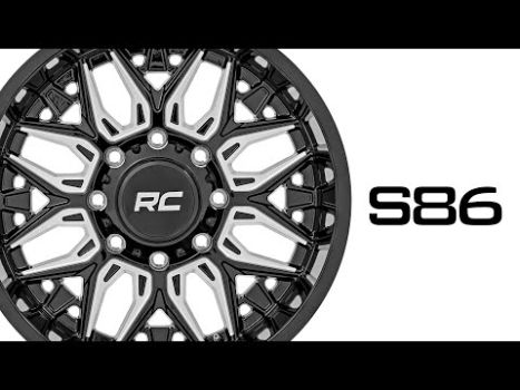 86221017 Rough Country (ROUGH COUNTRY 86 SERIES WHEEL | ONE-PIECE | GLOSS BLACK | 22X10 | 6X135 | -19MM)