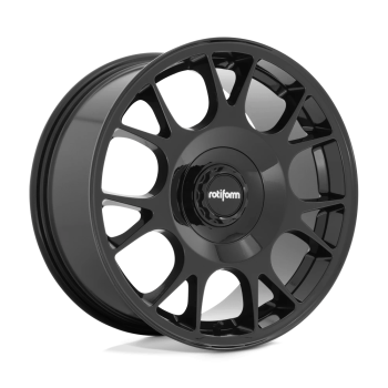 R187188542+45 Rotiform (R187 Tuf-R 18X8.5 5X112 5X114.3 45mm Gloss Black)