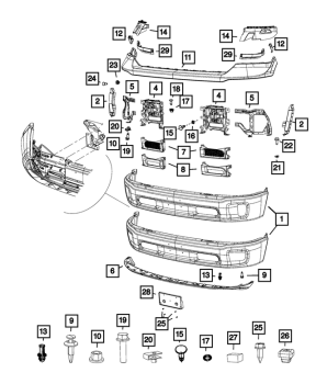 68207014AA Mopar (BUMPER COVER)
