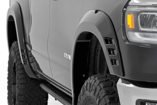 F-D319201-RCGB Rough Country (SF1 FENDER FLARES  | GLOSS BLACK | RAM 1500 2WD/4WD (2019-2023))