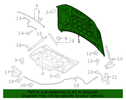 ML3Z16612C Ford (HOOD)