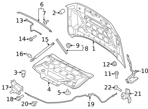 ML3Z16612C Ford (HOOD)