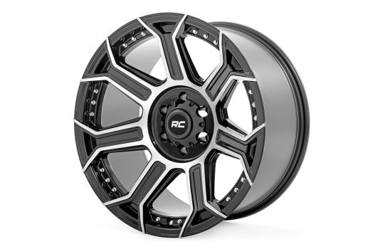 89201017 Rough Country (89 Series Wheel One-Piece | Black Machined Gun Metal | 20x10 | 6x135 | -19mm)